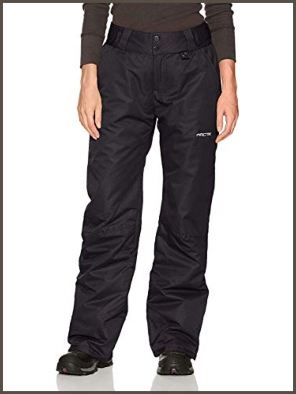 Insulated Snow Pants Ski Snowboard Winter Outdoor Zipper Closure